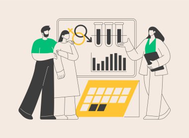 Aile planlaması soyut konsept vektör çizimi. Üreme sağlık hizmetleri, aile danışmanlığı, kadın sağlık hizmetleri, doğum kontrolü yöntemleri, hamilelik planlaması soyut metaforlar.