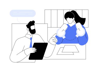 Meeting arrested client isolated cartoon vector illustrations. Professional lawyer talks with arrested woman in prison, innocence presumption, criminal punishment, legal service vector cartoon.
