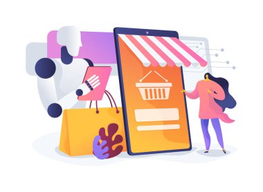 Al-Driven Kişisel Ürün Önerileri soyut konsept vektör çizimi. Müşteri Hizmetleri. Müşteri tercihleri analizleri, servis tavsiyeleri. AI Teknoloji. soyut metafor.