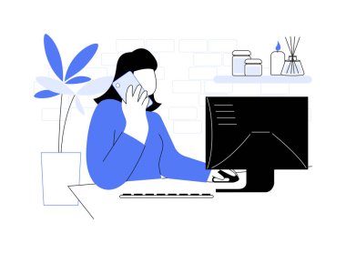 Spa salonu rezervasyonu karikatür vektör çizimleri. Gülümseyen resepsiyonist spa salonunda rezervasyon yaptırıyor, profesyonel servis, sağlık merkezi yönetici vektör karikatürü.