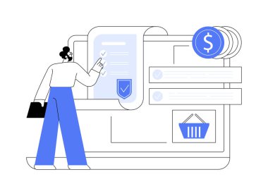 İzole edilmiş karikatür çizimleri satın al. Profesyonel yazılım lisansı, hizmet dağıtımı, modern bilişim teknolojisi, yasal program kullanımı, uygulama satın alma vektör karikatürü.