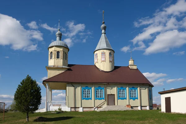 Alte Alte Holzkirche Der Geburt Johannes Des Täufers Olekhnovichi Gebiet — Stockfoto