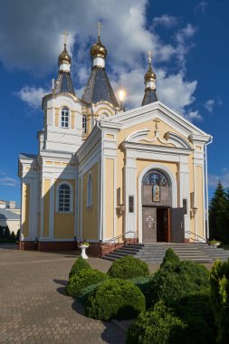 Kobrin şehrindeki Aziz Alexander Katedrali, Brest bölgesi, Belarus.