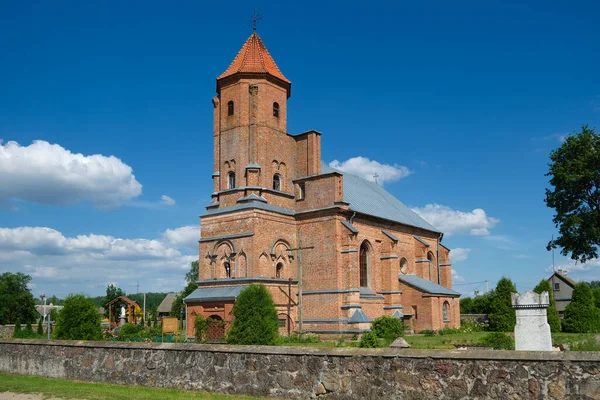 Antigua Iglesia Católica San Miguel Gnezno Región Grodno Bielorrusia — Foto de Stock