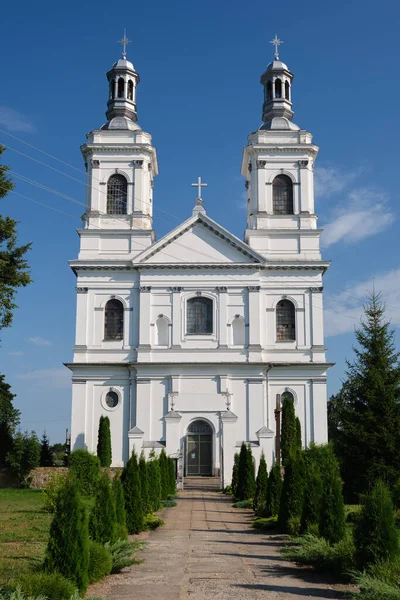 Antiga Igreja Católica Santo André Apóstolo Lyntupy Aldeia Região Vitebsk — Fotografia de Stock