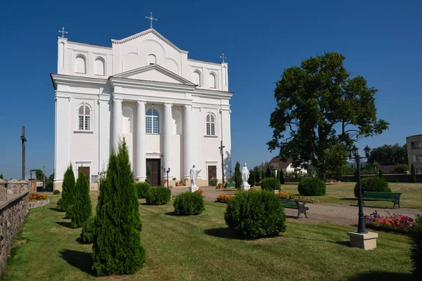 Old Ancient Catholic Church Saints Cosmas Damian Ostrovets Grodno Region — Stock Photo, Image