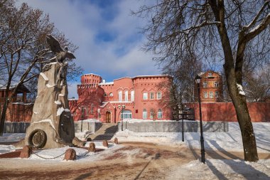 1812 'nin kahramanlarının eski hatıra meydanı, Smolensk, Rusya.