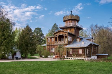 Zdravnevo, Vitebsk region, Belarus. The place near the Western Dvina River, where the painter Ilya Repin lived and rested in the summer. clipart