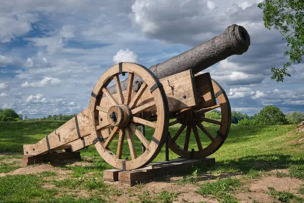 Old Vintage Retro Cannon Gun — Stock Photo, Image