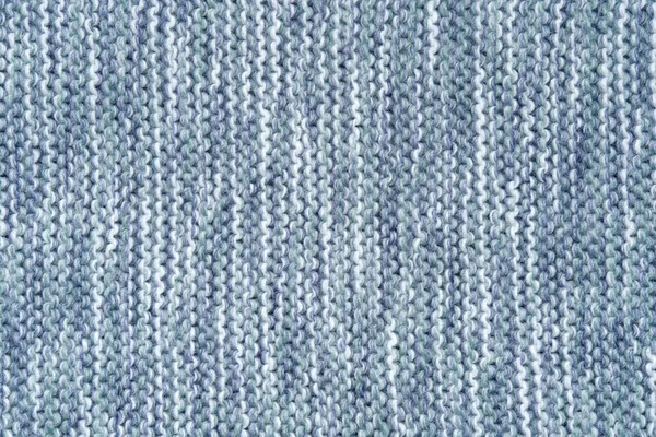 Fundo Melange Malha Fios Cores Azul Branco Textura Sobreposição Grunge — Fotografia de Stock