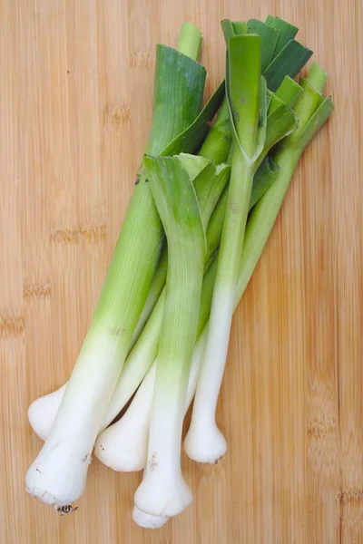Fresh Leeks Harvested Allotment Garden Growing Healthy Local Food Royalty Free Stock Photos