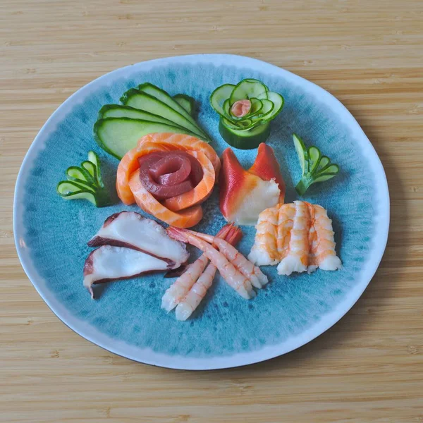アジアの和食混合刺身 — ストック写真