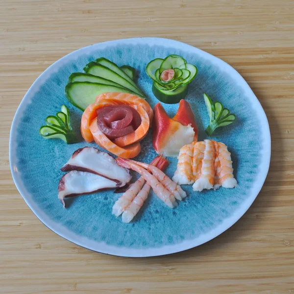 Asya Japon Yemekleri Karışık Sashimi Telifsiz Stok Fotoğraflar