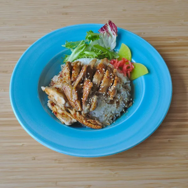 Asian Food Chicken Teriyaki Ліцензійні Стокові Зображення