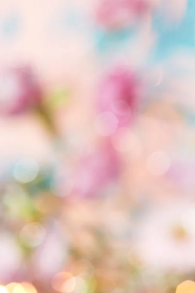 Abstrato Desfocado Fundo Floral Com Primavera Conceito Dia Das Mães Imagens Royalty-Free