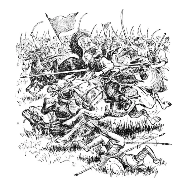 Εικόνα Από Βιβλίο Bohdan Khmelnytskyi Starytskyi Circa 1648 Μάχη Των — Φωτογραφία Αρχείου