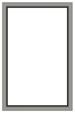 Beyaz arkaplanda görüntü oranı 2 'ye 3 olan fotoğraf ve tasarım için dikey çerçeve. Birçok renkli satırdan oluşan yaratıcı çerçeve.