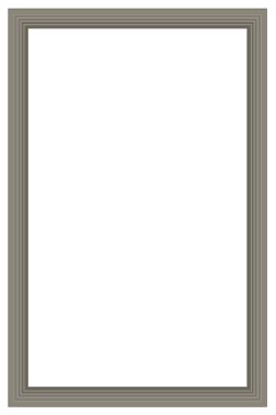 Beyaz arkaplanda görüntü oranı 2 'ye 3 olan fotoğraf ve tasarım için dikey çerçeve. Birçok renkli satırdan oluşan yaratıcı çerçeve.