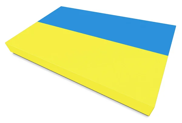 Canvas Wraps Mall Ukrainska Flagga För Presentation Layouter Och Design — Stockfoto