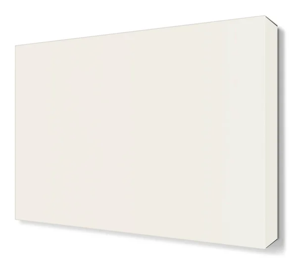 白色帆布套件模板用于演示布局和设计 3D渲染 数字生成的图像 因白人背景而被隔离 — 图库照片