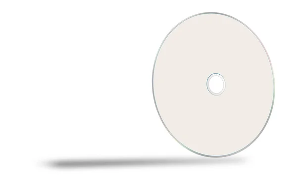 Белый Шаблон Dvd Оформления Презентаций Рендеринг Цифровое Изображение Изолированный Белом — стоковое фото