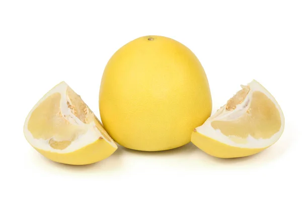 Perfectly Retouched Pomelo White Background High Resolution Photo Full Depth — Stock Photo, Image