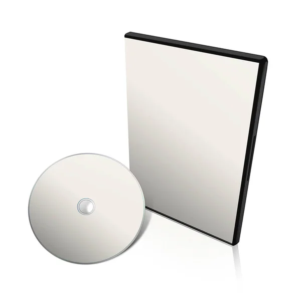 Modèle Boîte Dvd Blanc Blanc Pour Les Mises Page Présentation — Photo