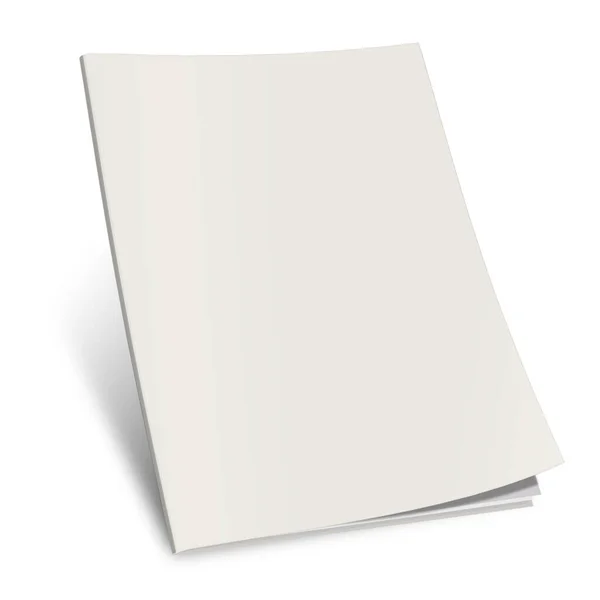 Plantilla Blanco Revista Blanca Para Diseños Presentación Diseño Representación Imagen —  Fotos de Stock
