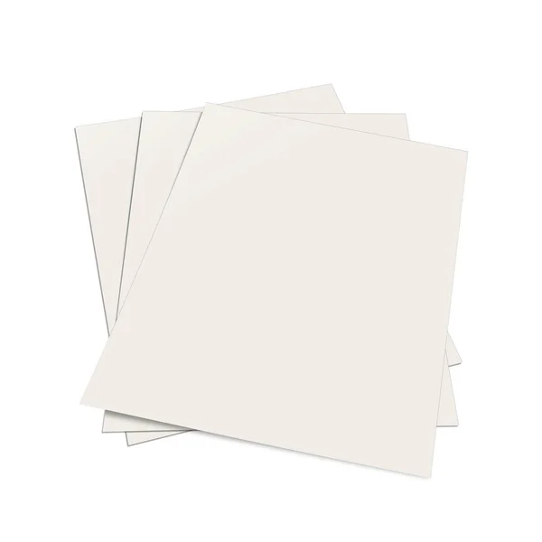 White Reports Blank Template Presentation Layouts Design Rendering Digitally Generated — Stock Photo, Image