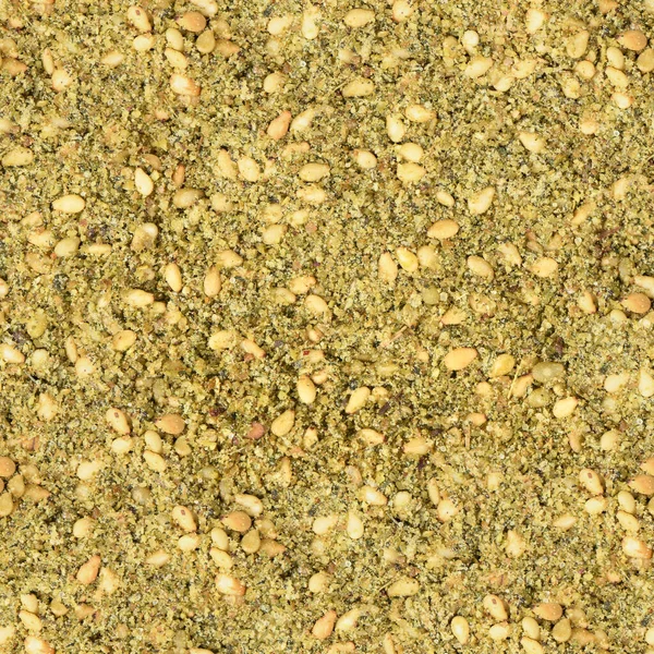 Seamless Texture Wallpaper Atar Zatar Blend Herbs Sesame Seeds Salt — Stock Photo, Image