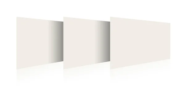 白色插入报告或截图空白模板 用于演示布局和设计 3D渲染 数字生成的图像 因白人背景而被隔离 — 图库照片