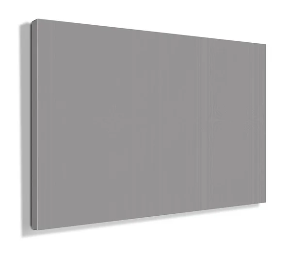 Modello Grey Canvas Wraps Layout Presentazione Design Rendering Immagine Generata — Foto Stock