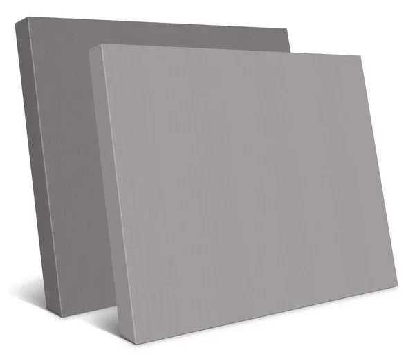 Grey Canvas Wraps Template Presentation Layouts Design Rendering Digitally Generated — Stock Photo, Image