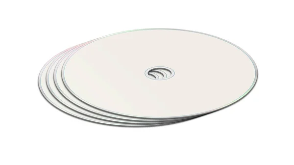 Dvd Blank Template White Presentation Layouts Design Rendering Digitally Generated — Stock Photo, Image