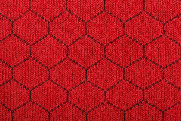Detailní Záběr Červenou Texturu Tkaniny Textilní Pozadí Fotka Vysokém Rozlišení — Stock fotografie