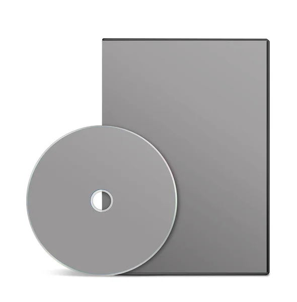 Dvd Box Blanco Template Grijs Voor Presentatie Lay Outs Design — Stockfoto