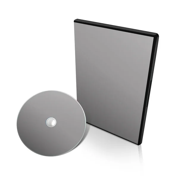 Dvd Box Blanco Template Grijs Voor Presentatie Lay Outs Design — Stockfoto