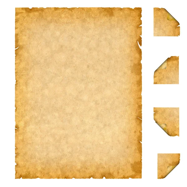 Kağıdın Köşesi Katlanmış Eski Soyut Bir Kağıt Yıpranmış Grunge Kağıdı — Stok fotoğraf