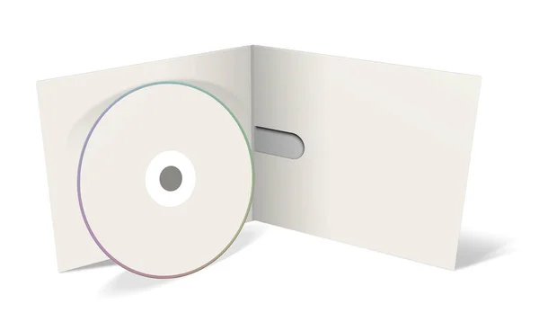 Plantilla Blanco Dvd Para Diseños Diseños Presentación Representación Imagen Generada —  Fotos de Stock