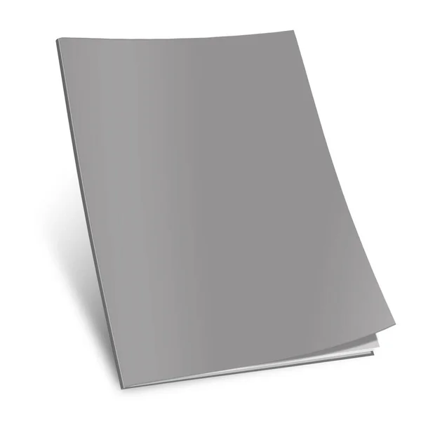 Grey Magazine Blank Template Presentation Layouts Design Rendering Digitally Generated — Stock Photo, Image