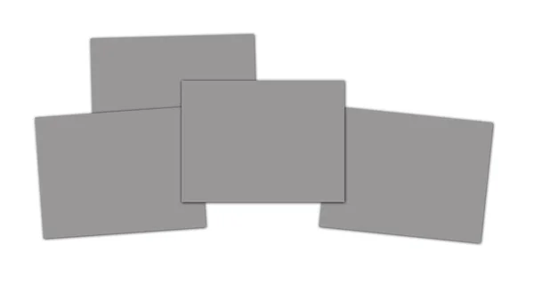 Grey Insert Report Screenshoot Blank Template Presentation Layouts Design Renderowanie — Zdjęcie stockowe