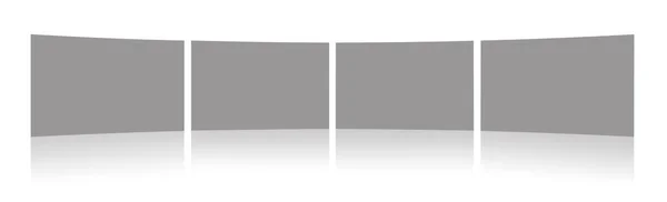 Grey Insert Relatório Screenshoot Modelo Branco Para Layouts Apresentação Design — Fotografia de Stock