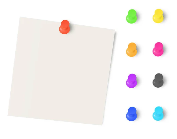 Plantilla Blanco Stickie Note Para Diseños Presentación Diseño Representación Imagen —  Fotos de Stock