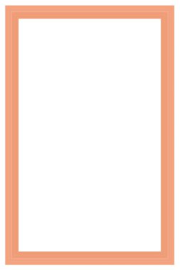 Beyaz arkaplanda görüntü oranı 2 'ye 3 olan fotoğraf ve tasarım için dikey çerçeve. Birçok renkli satırdan oluşan yaratıcı çerçeve.