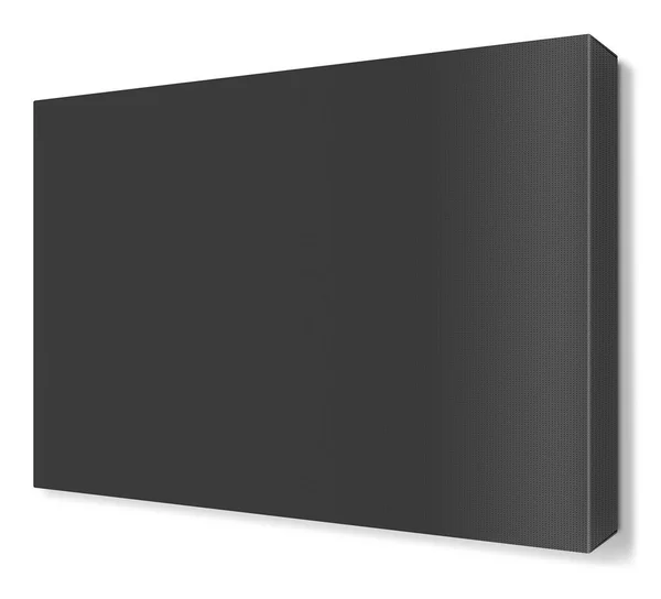 Black Canvas Wraps Szablon Prezentacji Układów Wzornictwa Renderowanie Cyfrowo Wygenerowany — Zdjęcie stockowe