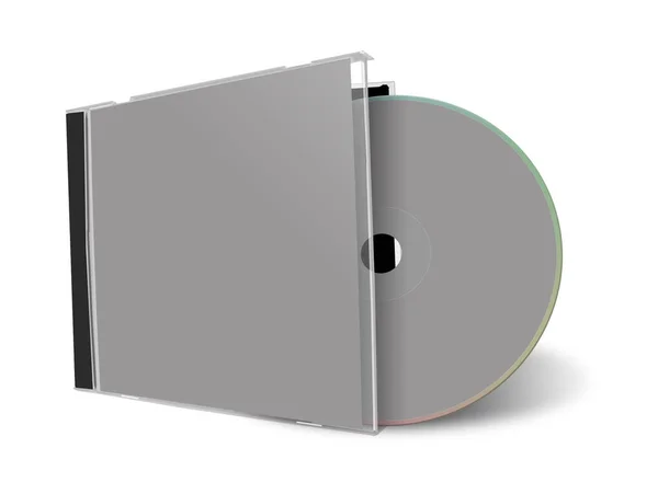 Dvd Branco Modelo Cinza Para Layouts Apresentação Design Renderização Imagem — Fotografia de Stock