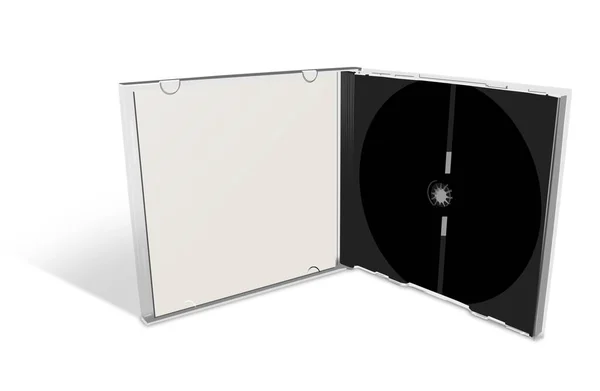 Plantilla Blanco Dvd Para Diseños Diseños Presentación Representación Imagen Generada — Foto de Stock