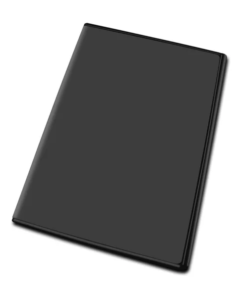 Dvd 박스빈 템플릿 블랙은 프리젠테이션 레이아웃 디자인을 것이다 렌더링 디지털화 — 스톡 사진