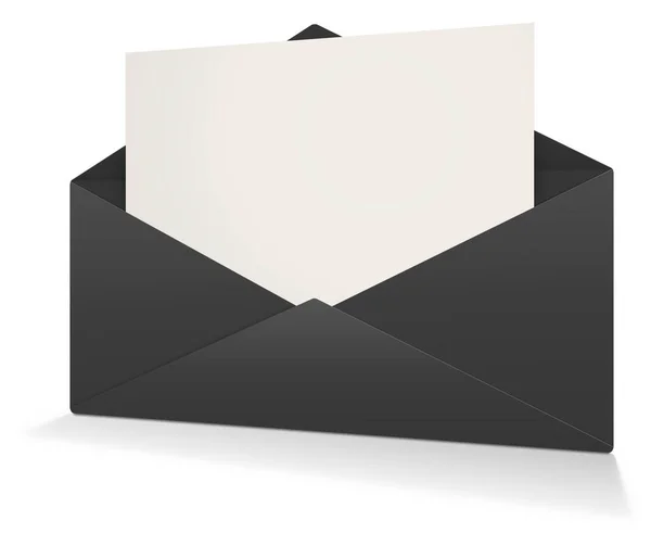 Postal Envelope Blank Template Color Presentation Layouts Design Rendering Digitally — Stock Photo, Image