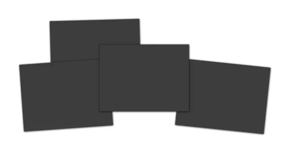 Fekete Helyezze Jelentés Vagy Screenshoot Üres Sablont Bemutató Elrendezés Design — Stock Fotó